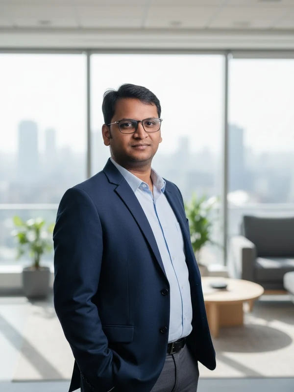 CMA Mathan Ramasamy in the ARGG Associates office